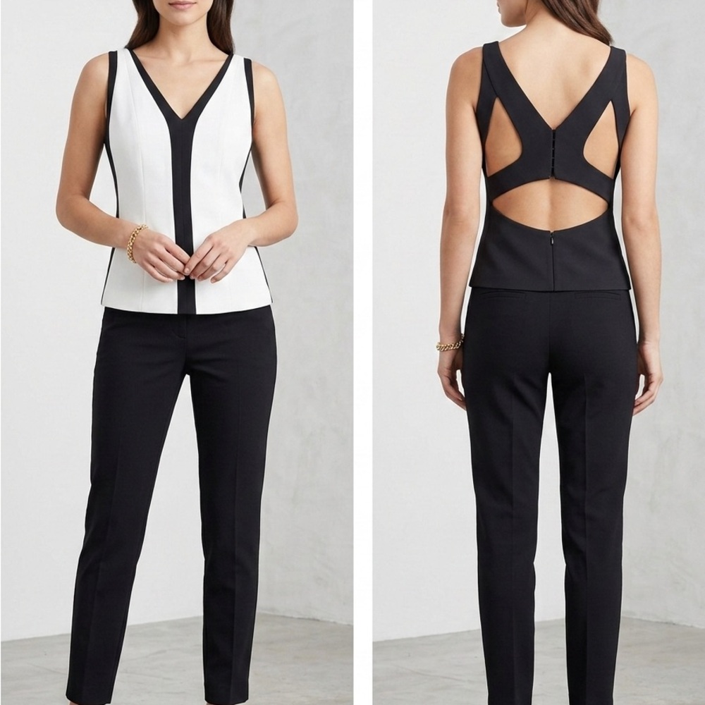 Narciso Rodriguez Black and White top. 38